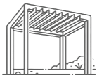 Ikon för pergola
